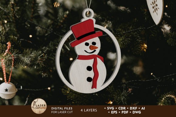 Download Snowman Christmas Ornament, Craft Files - Craft files Collection
