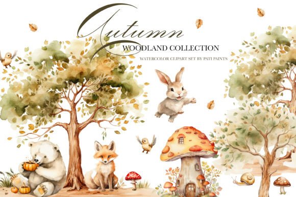 Download Autumn Woodland Animals Clipart Set - Premium Resources