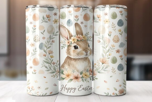 Download Easter Bunny Floral Eggs Pastel Tumbler - Floral eggs Collection