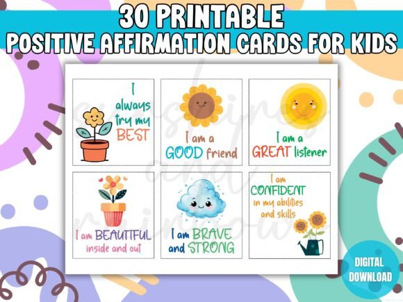 Download Positive Affirmation Cards for Kids - Positive affirmation Collection