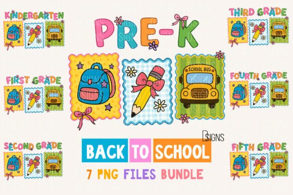 Download Back to School PNG Bundle Clipart Set - Clipart set Collection